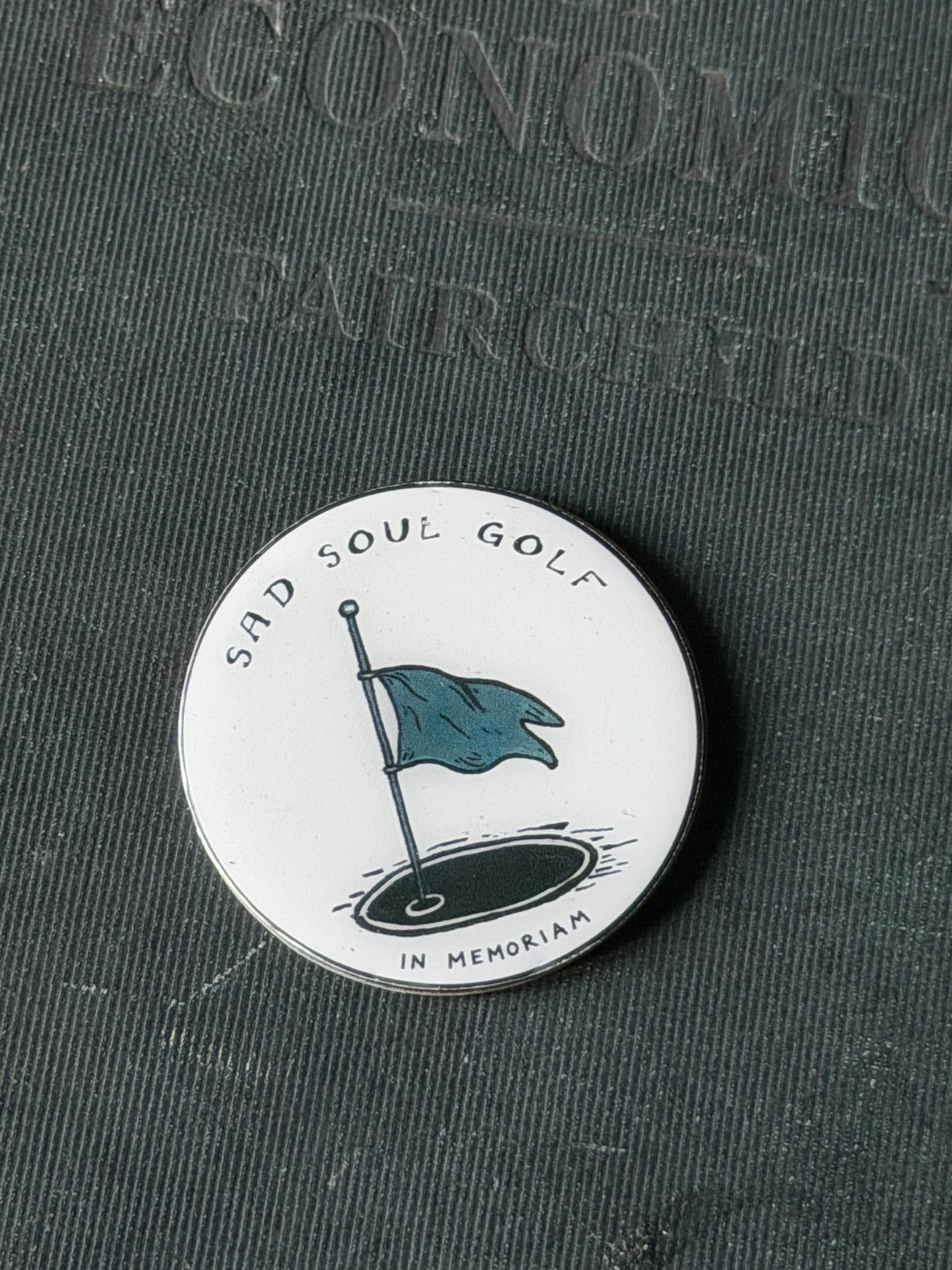 Sad Soul Golf Ball Marker • In Memoriam Golf Accessory (1.5 Inch)