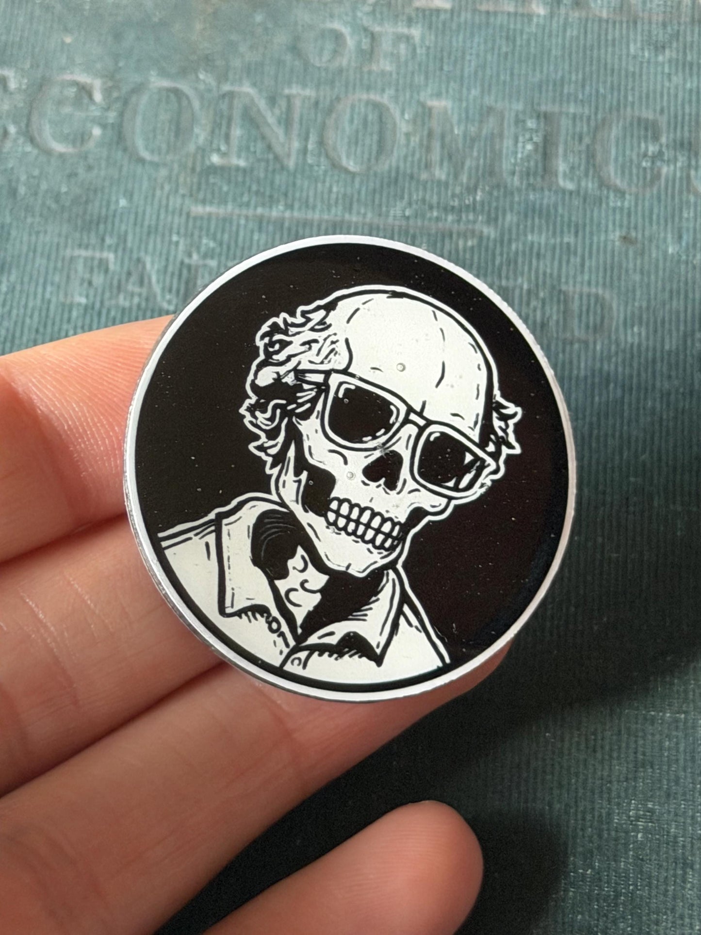 emo Golf Ball Marker | Wilted Rose Skeleton Golf Accessory
