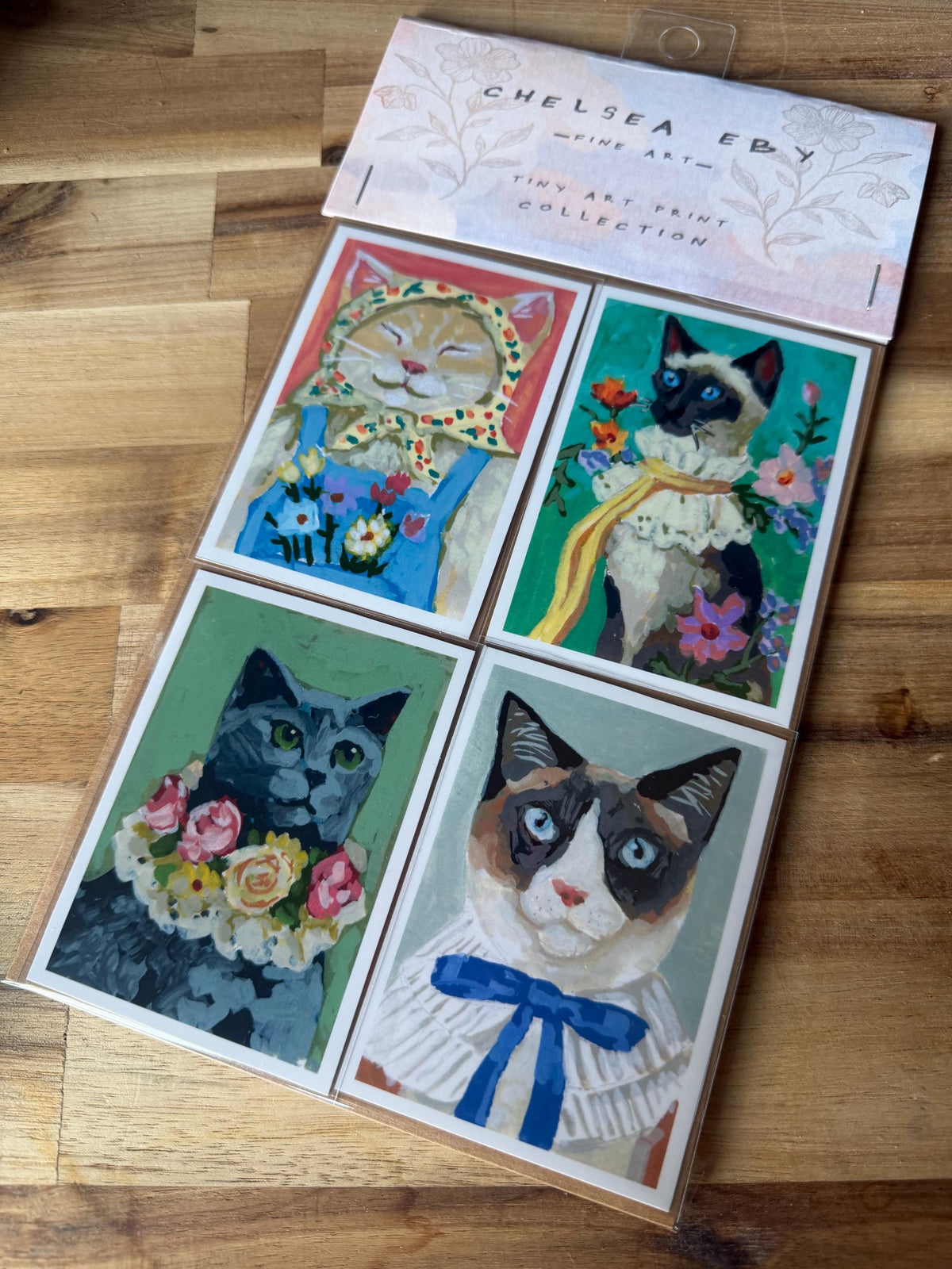 ACEO print pack | Cat Collection | set of four prints