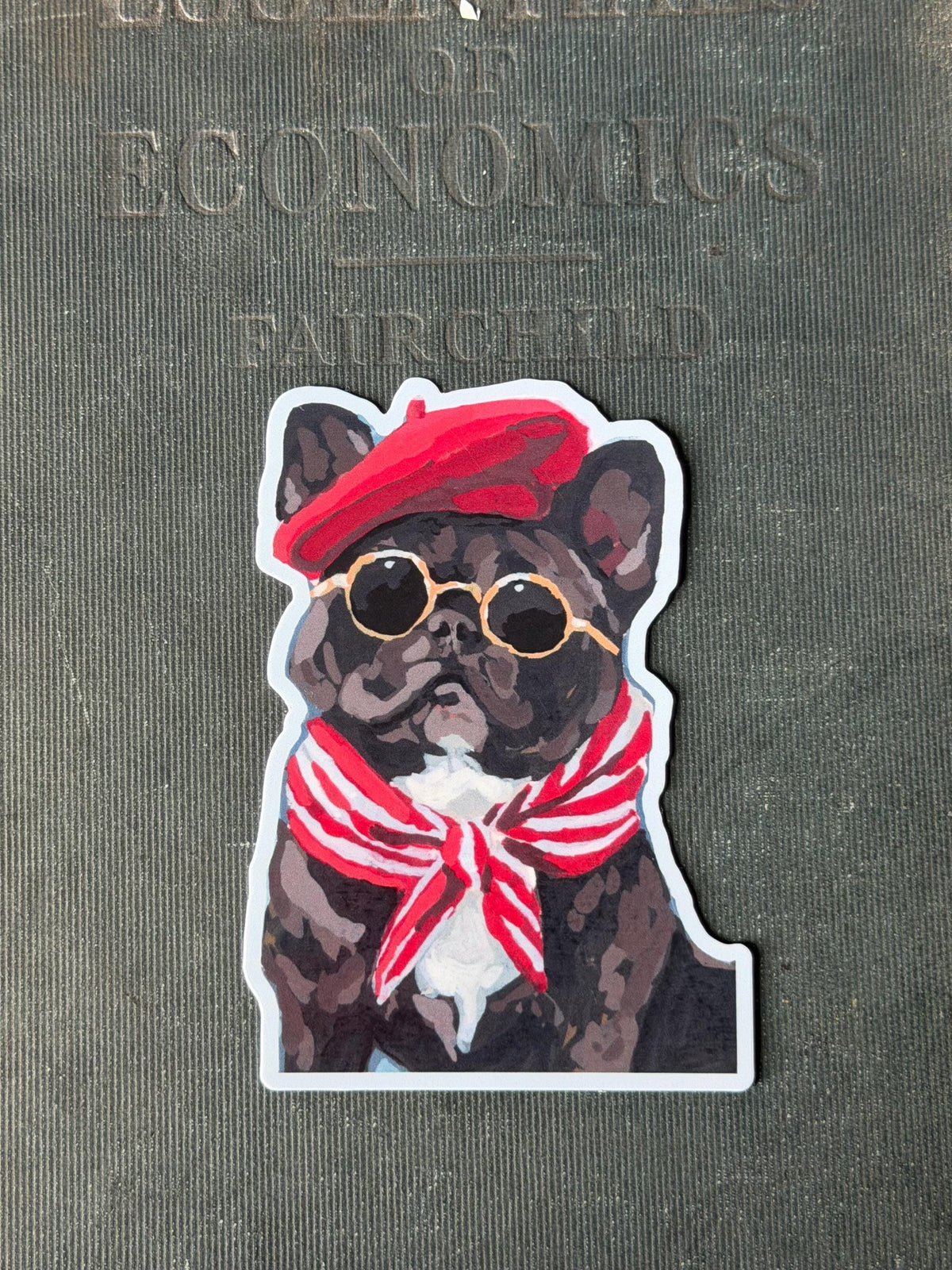 French bulldog frenchie | Original Painted dog Art Decal (3")