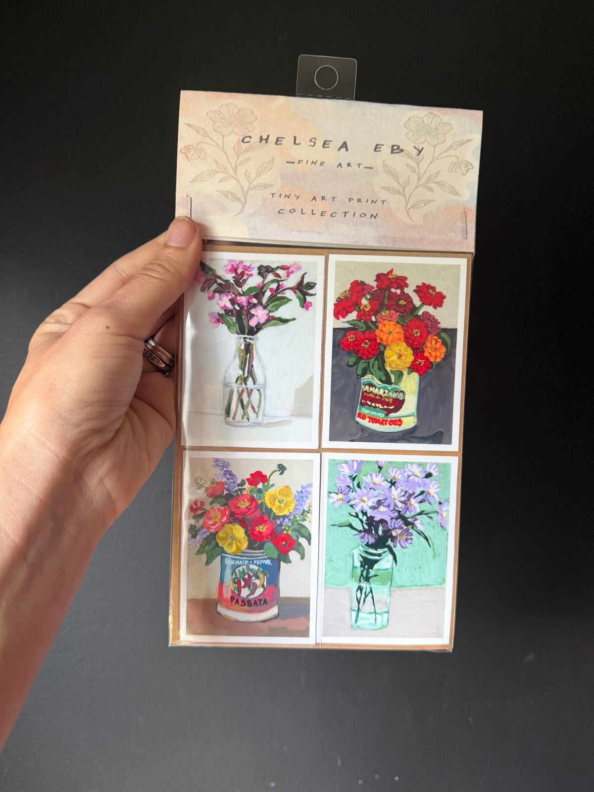 ACEO print pack | Floral illustration collection | set of four prints