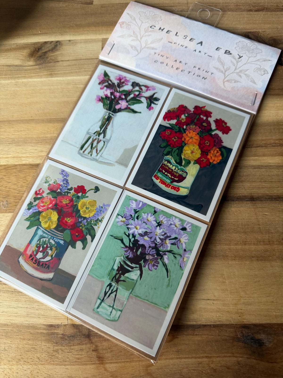 ACEO print pack | Floral illustration collection | set of four prints