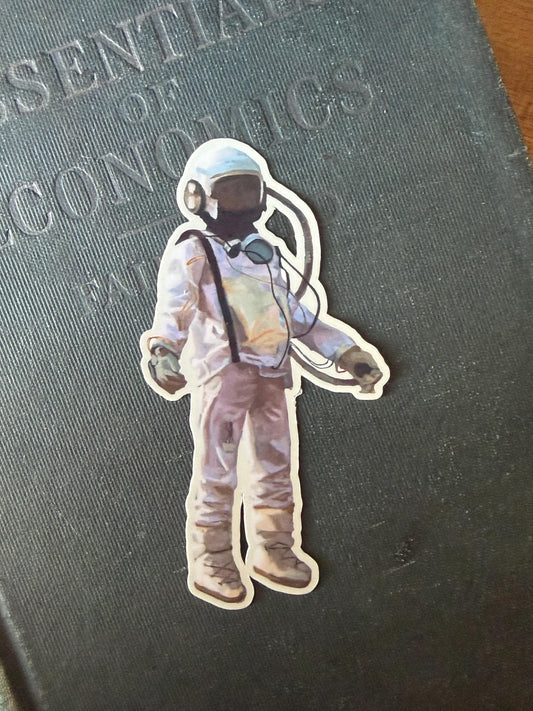 Astronaut 3.5" vinyl sticker - water resistant unique decal