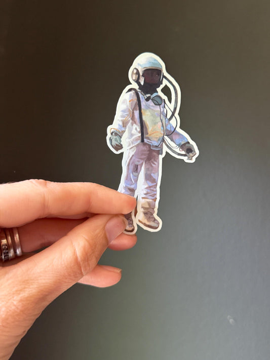 Astronaut 3.5" vinyl sticker - water resistant unique decal