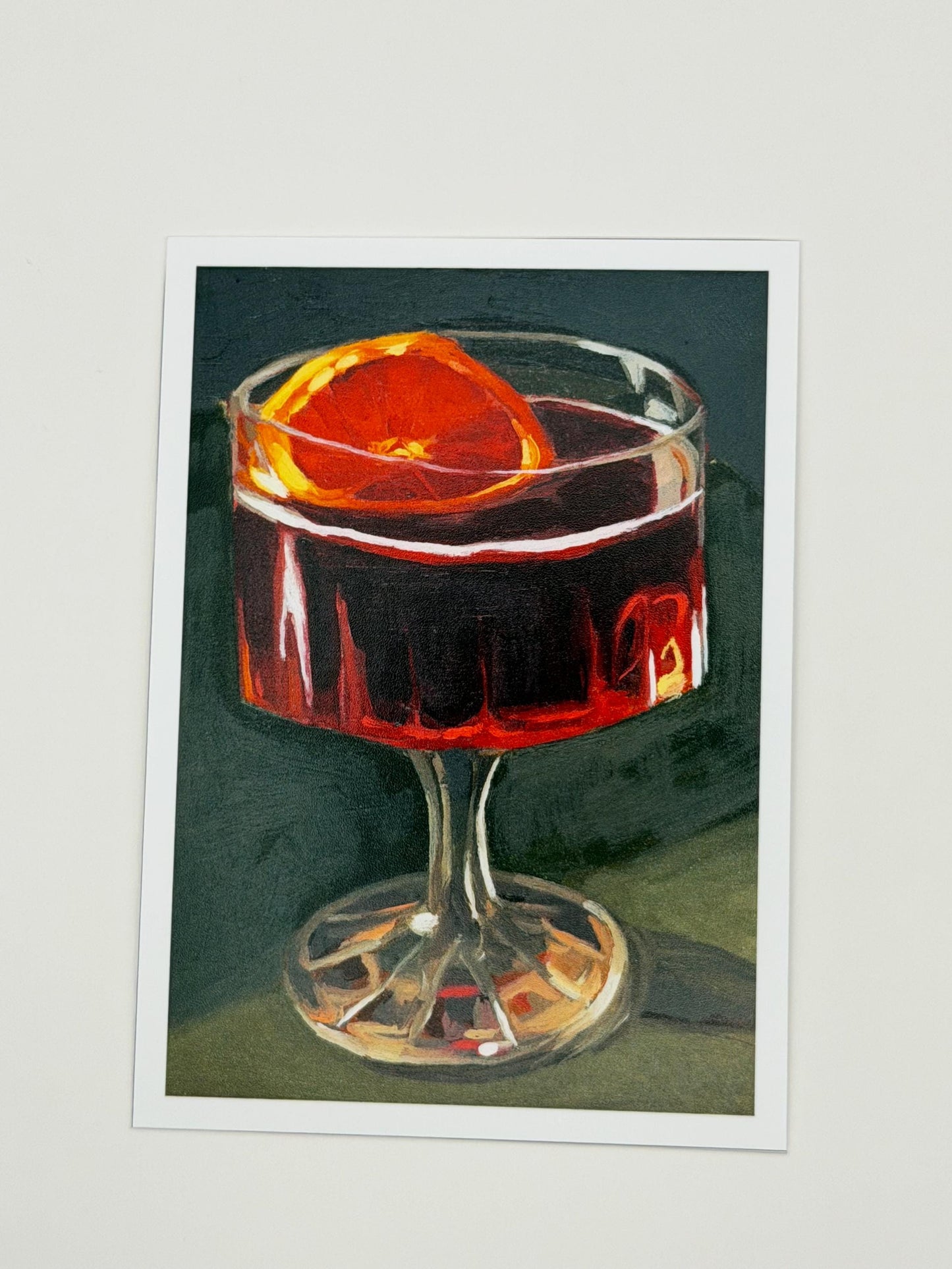 ACEO original art PRINTS, cocktail painting reproductions, tiny art 2.5x3.5 inches