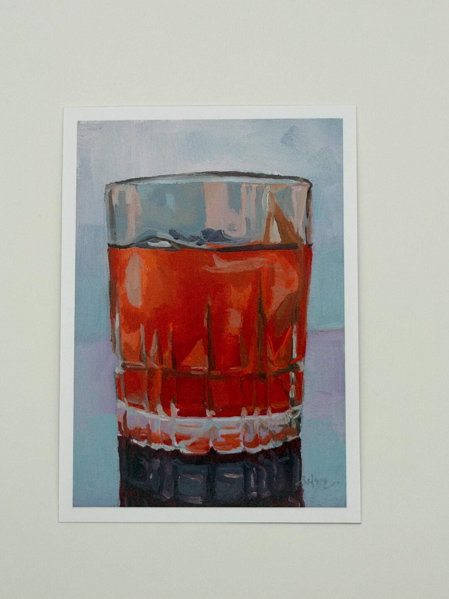 ACEO original art PRINTS, cocktail painting reproductions, tiny art 2.5x3.5 inches