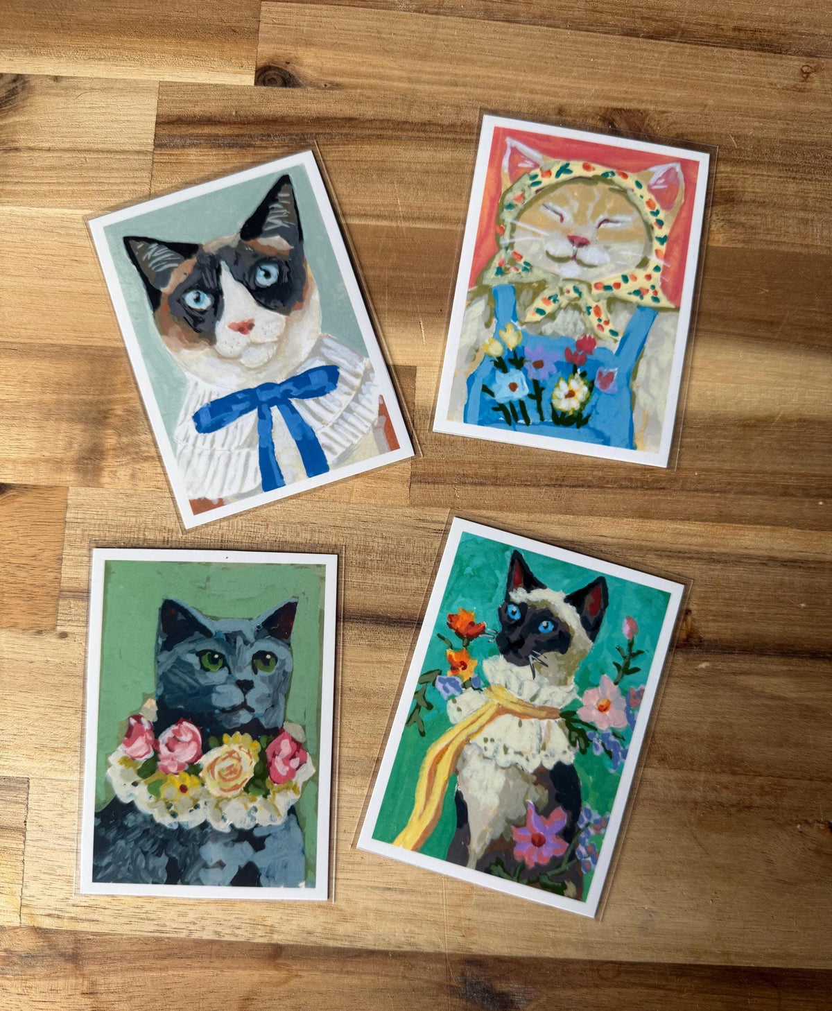 ACEO print pack | Cat Collection | set of four prints
