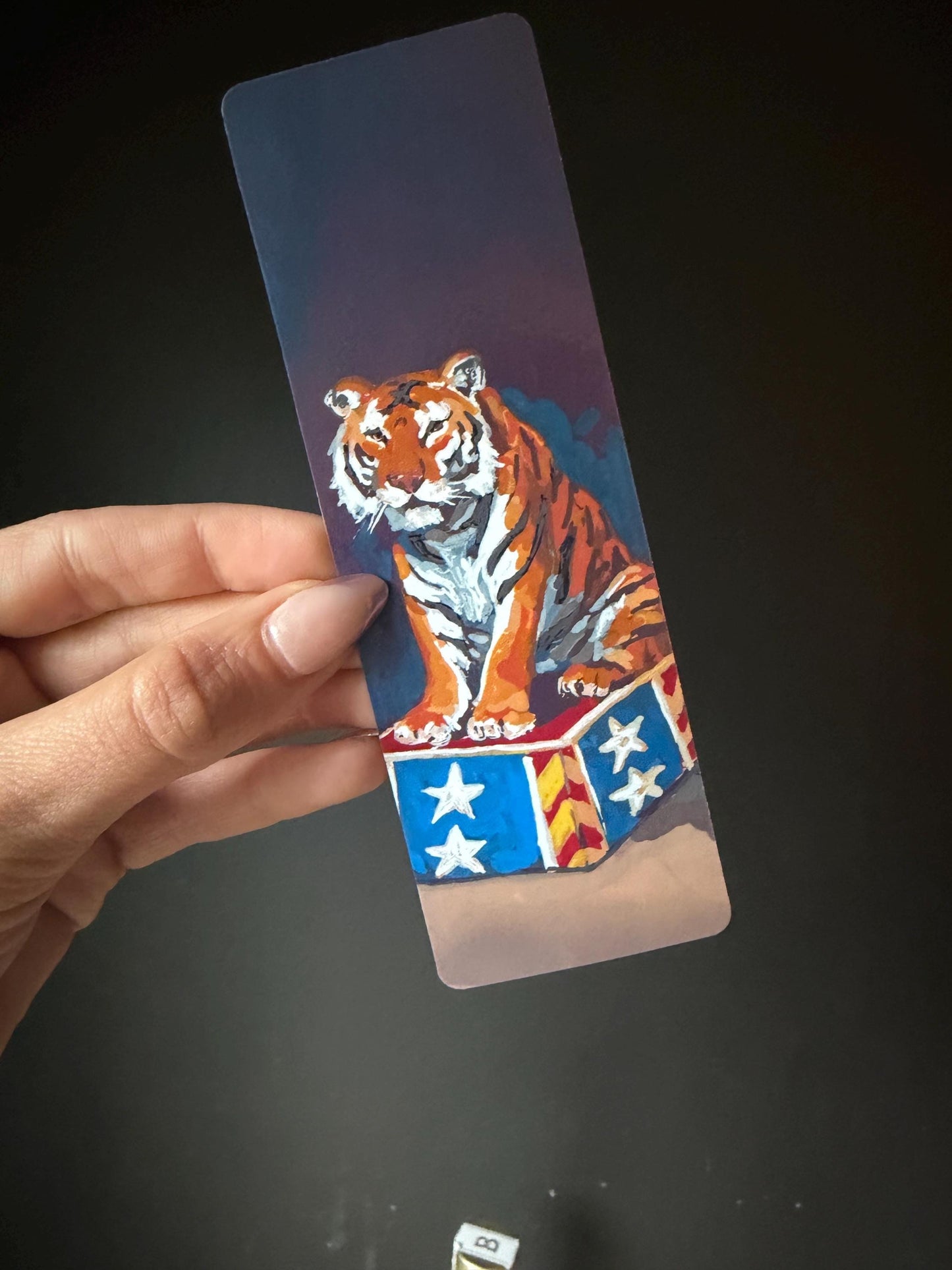Circus Tiger Bookmark Sticker Set | Original Vintage Art Illustration