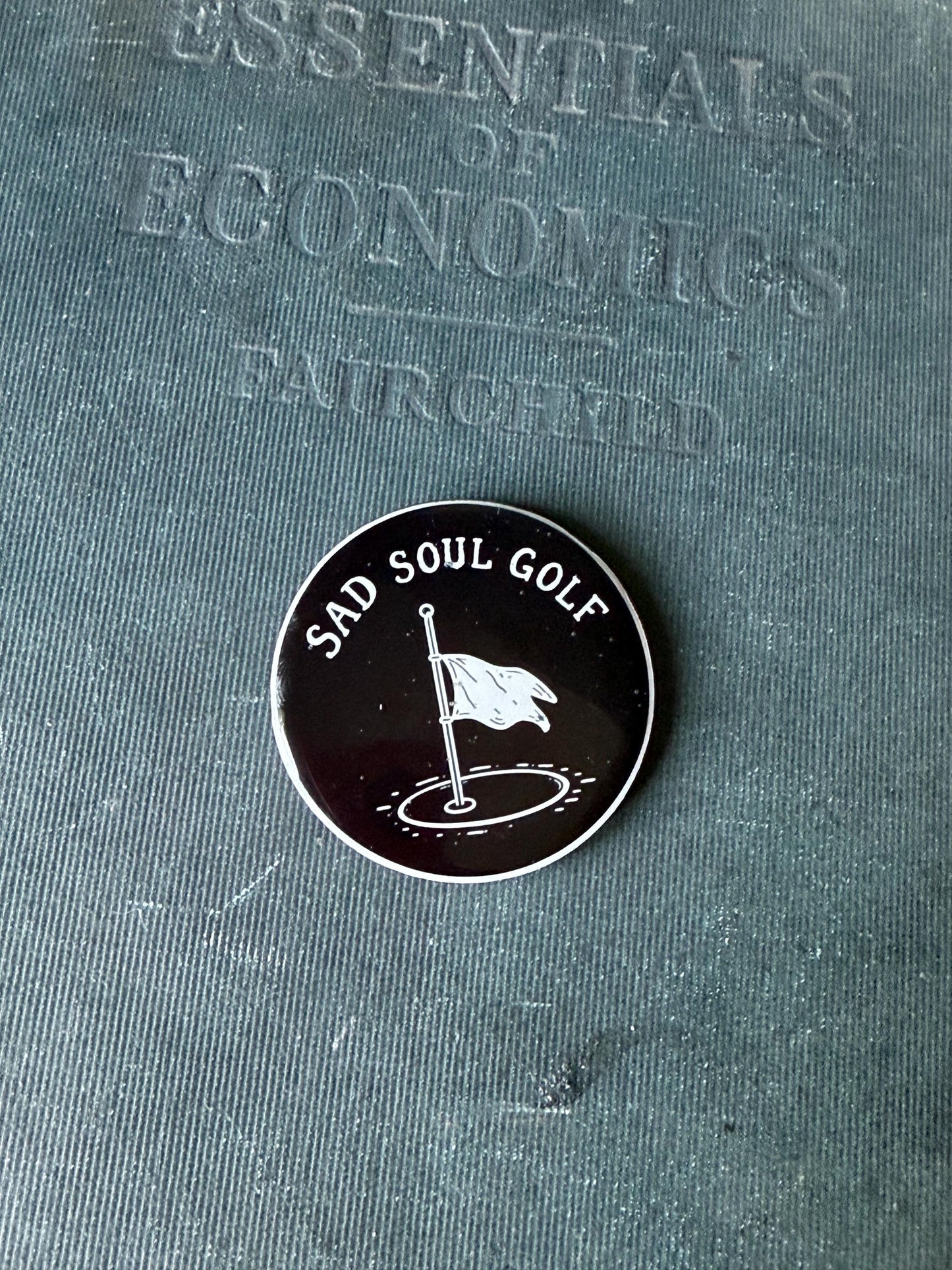 Funny Golf Ball Marker | Sad Soul Golf emo Skull Ball Marker | Handmade UV Resin Golf Gift for Golfer