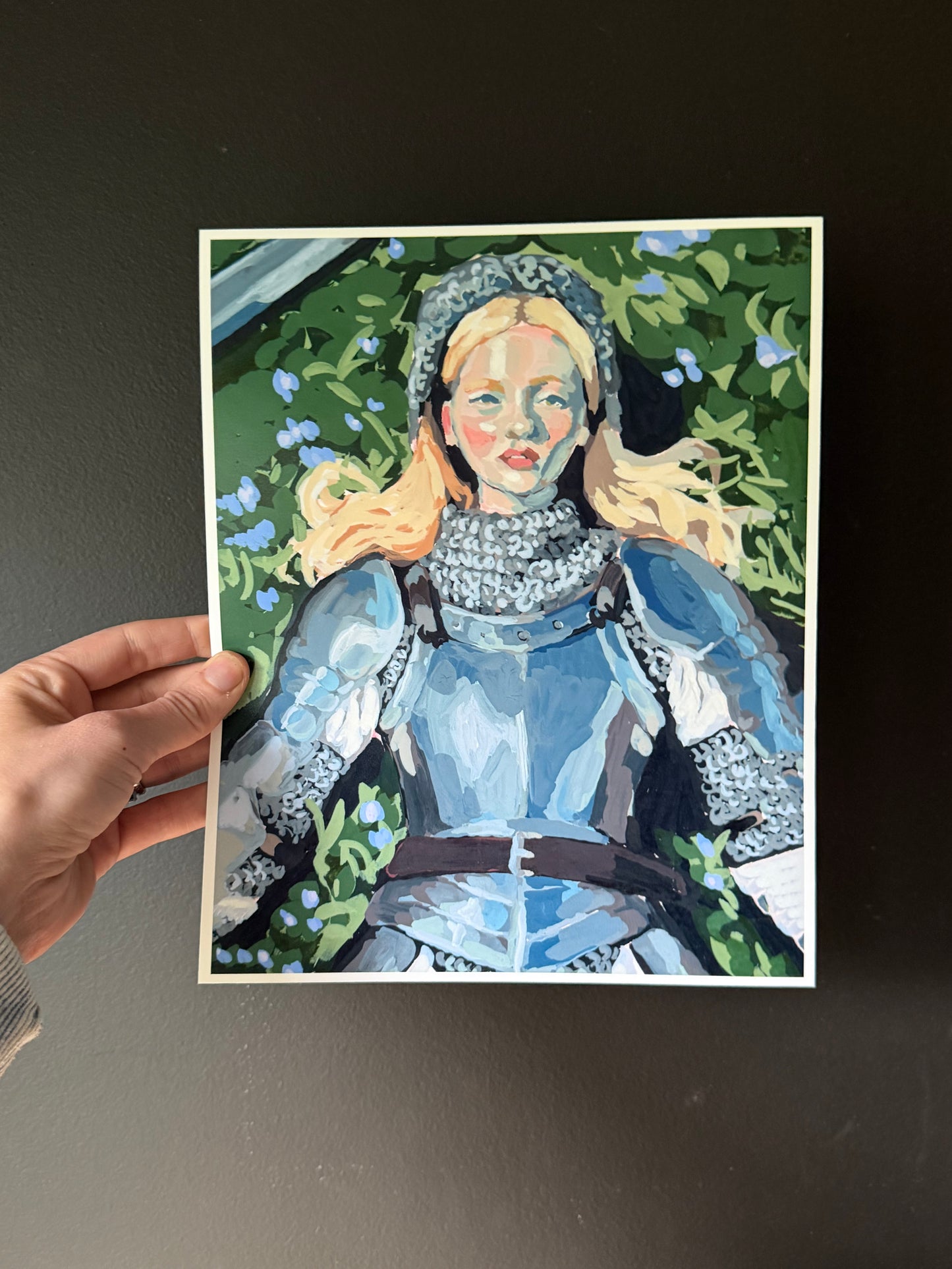 woman warrior, female knight fantasy art print