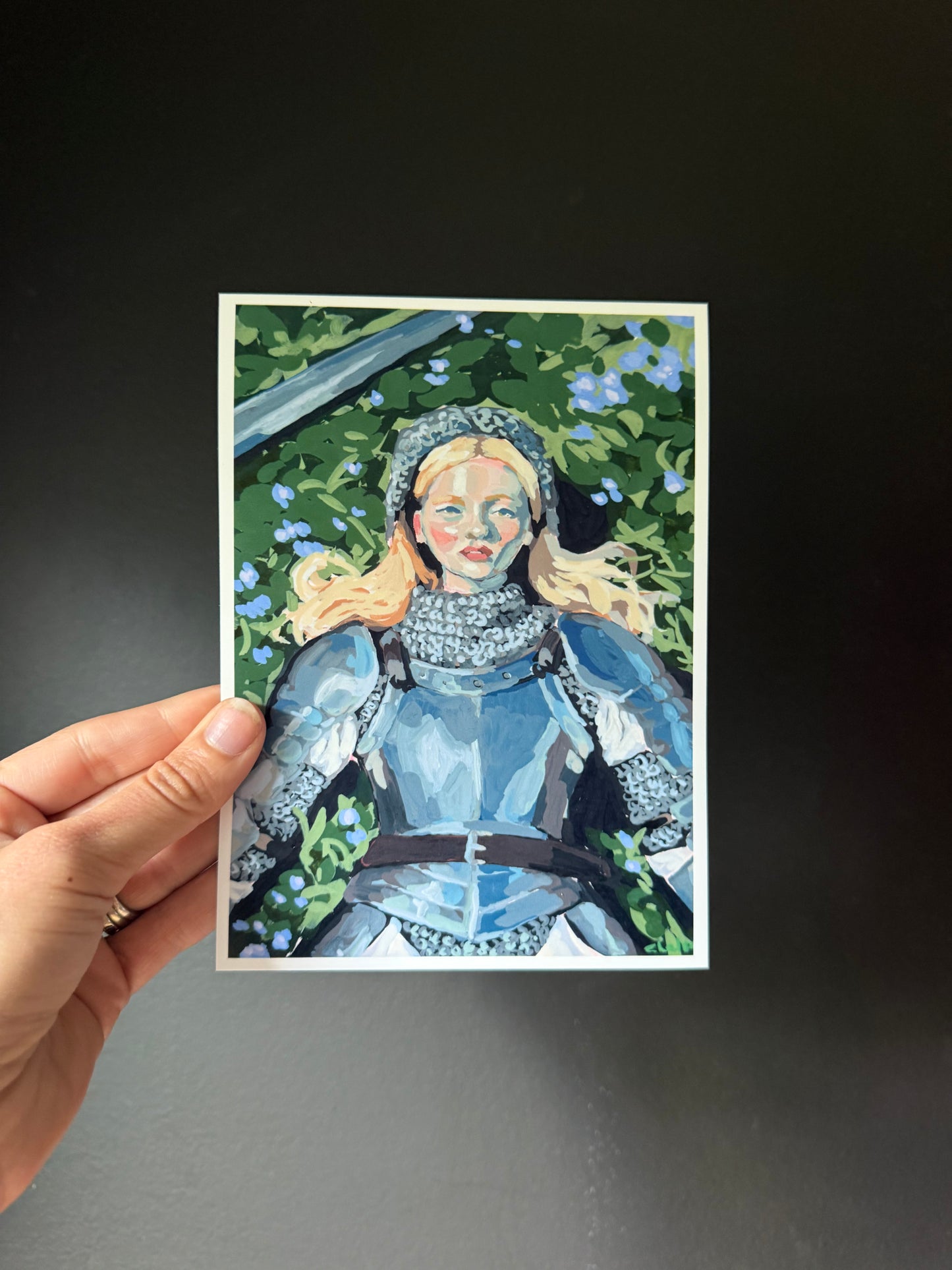 woman warrior, female knight fantasy art print