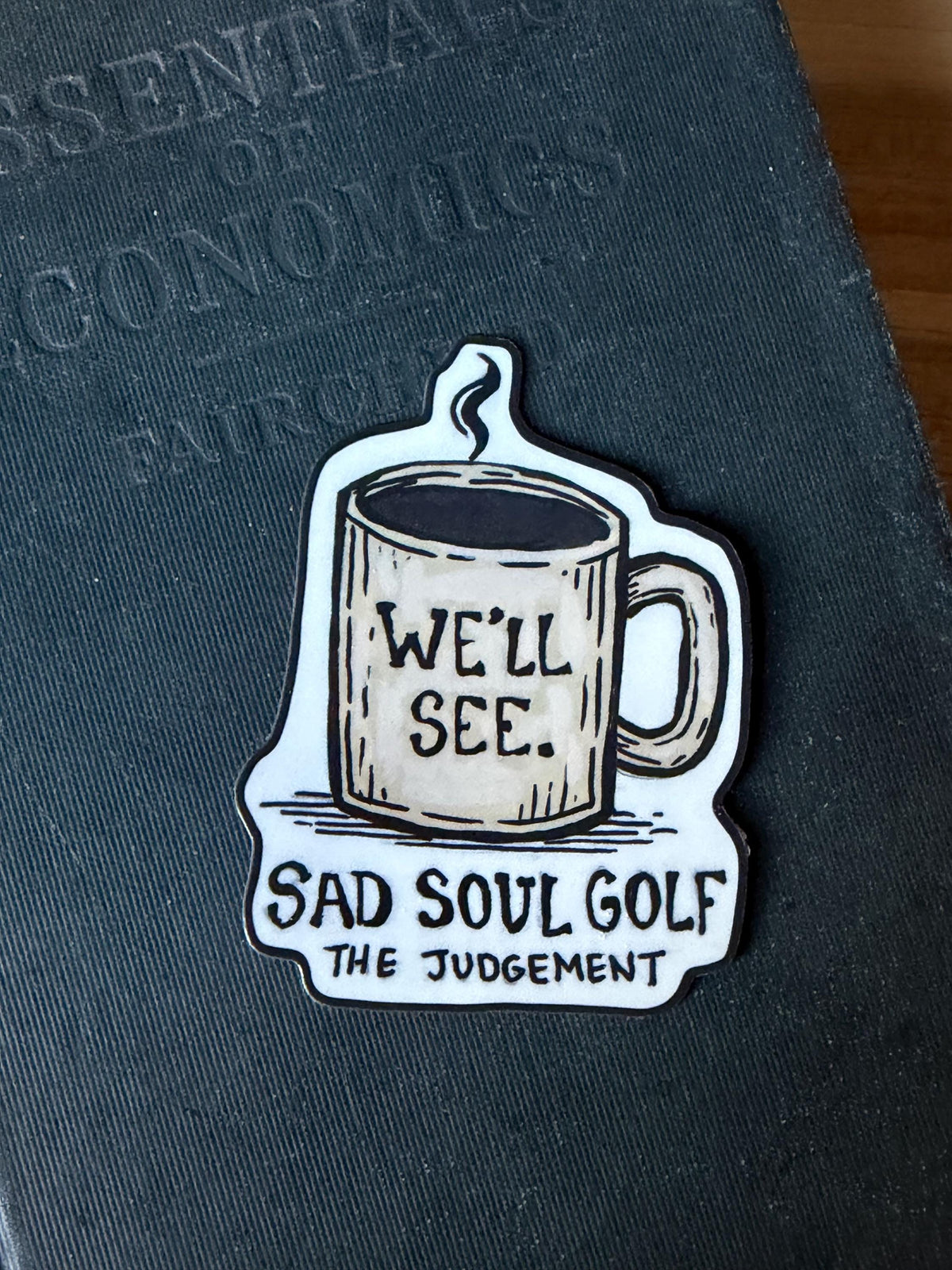 Emo Golfer vinyl sticker - Sad Soul Golf- The judgement