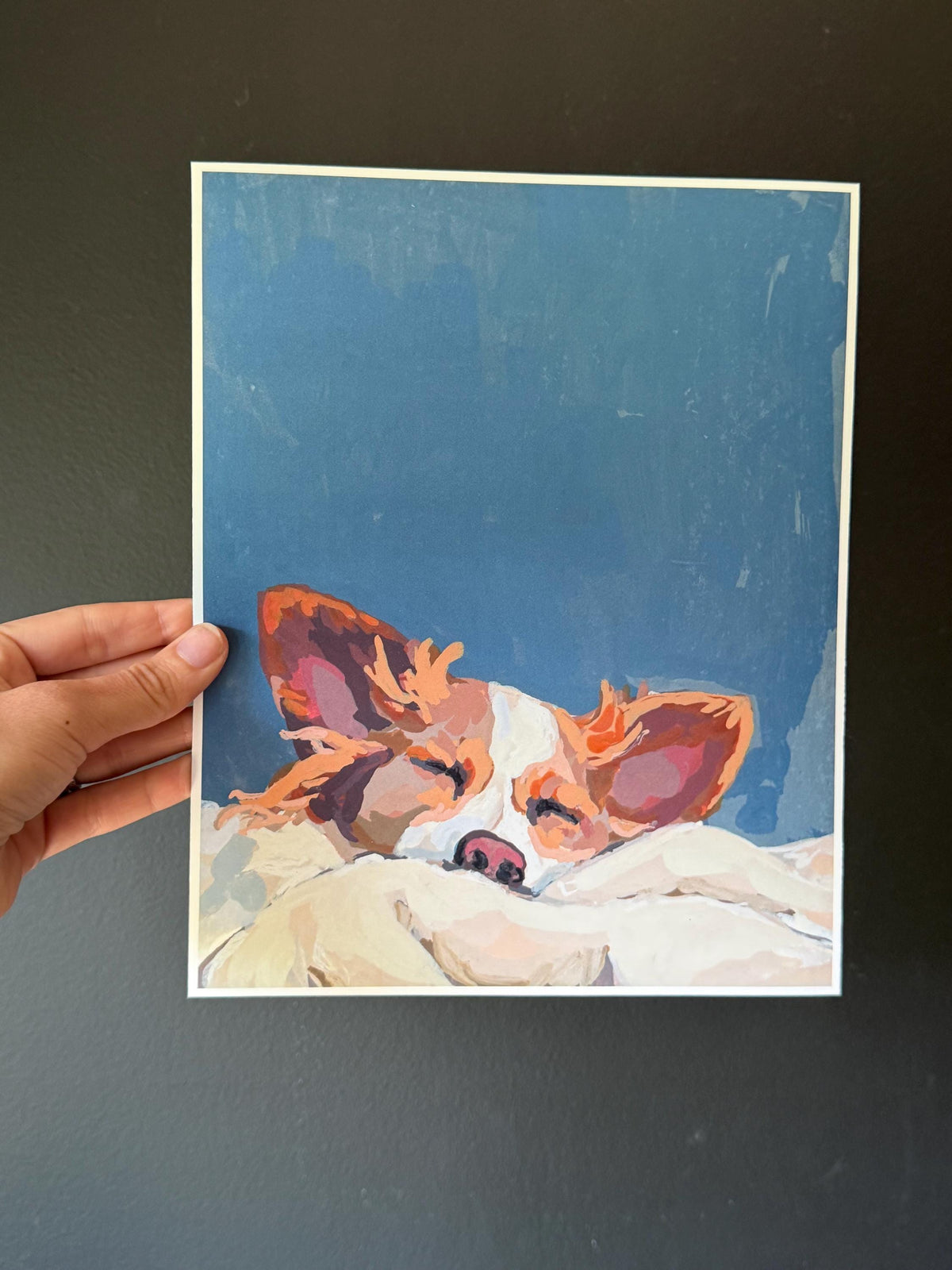 sleeping puppy 8x10 fine art print
