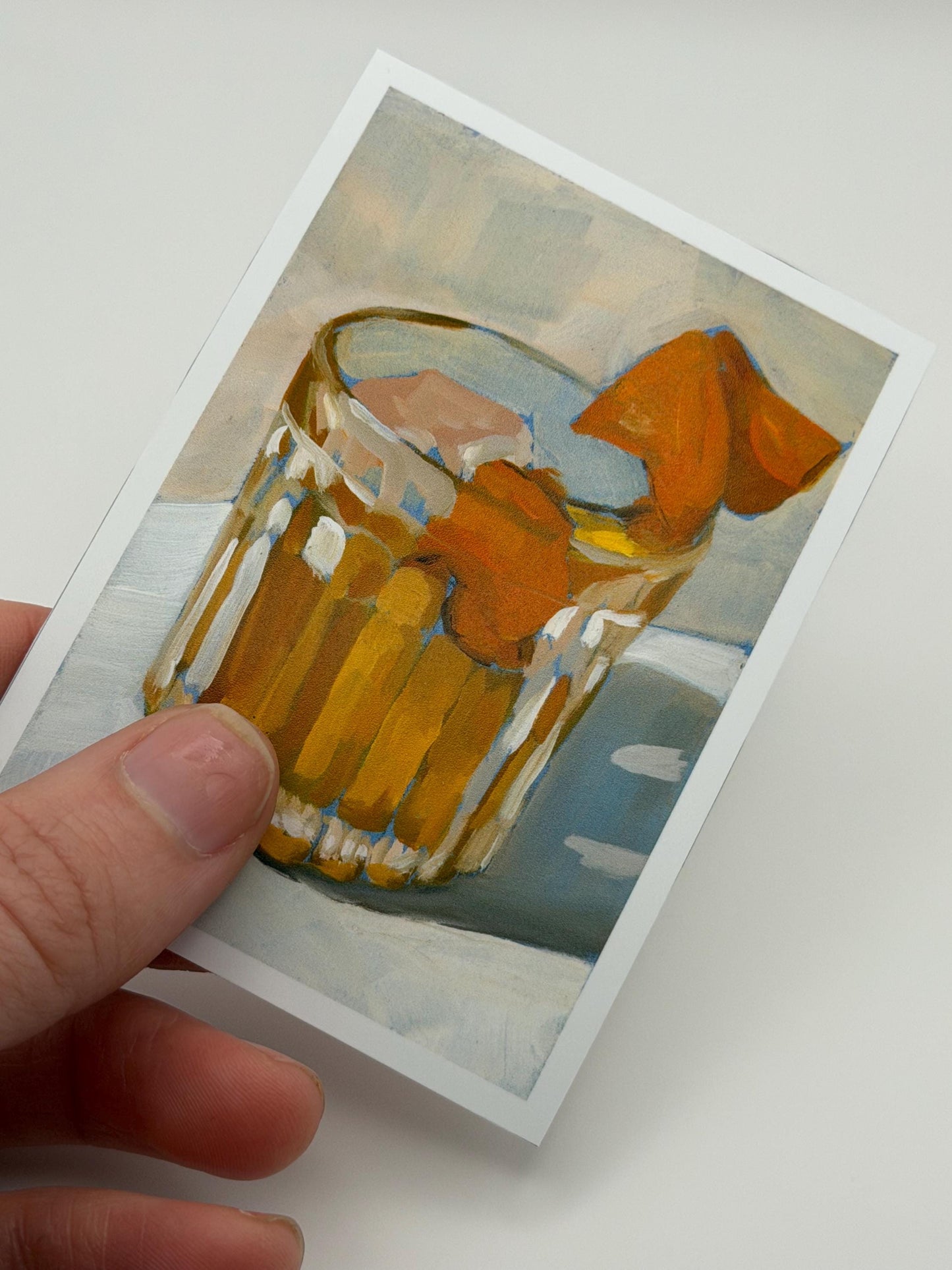 ACEO original art PRINTS, cocktail painting reproductions, tiny art 2.5x3.5 inches