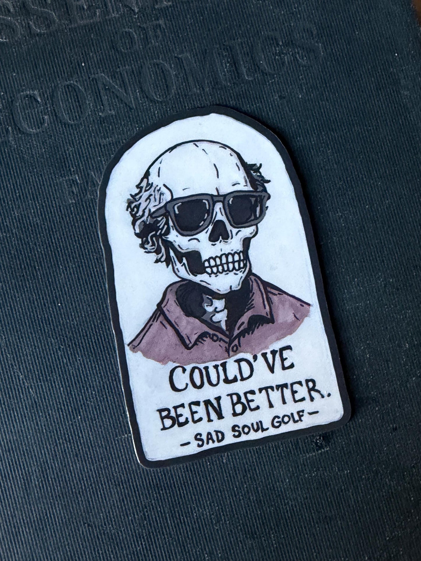 Emo Golfer vinyl sticker - Sad Soul Golf- could have been better
